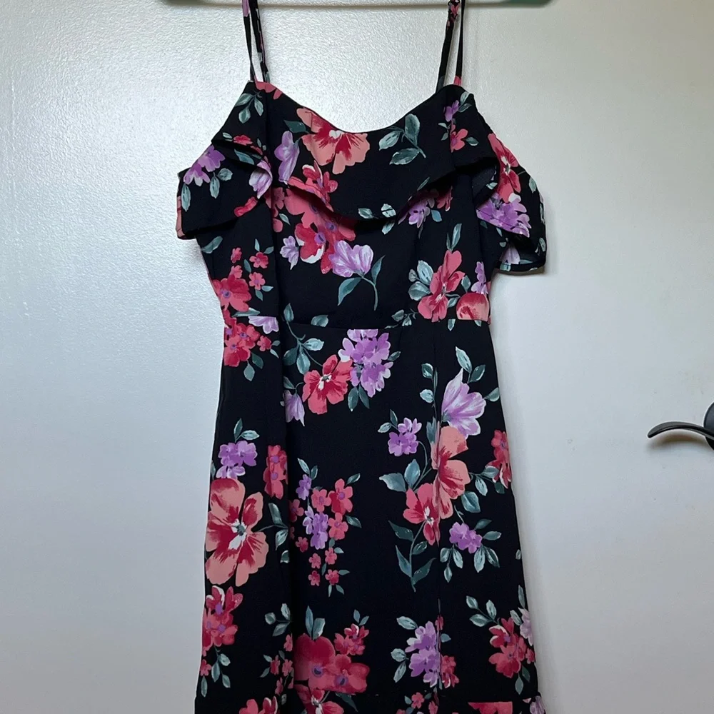 50% off!  Floral spaghetti strap midi dress